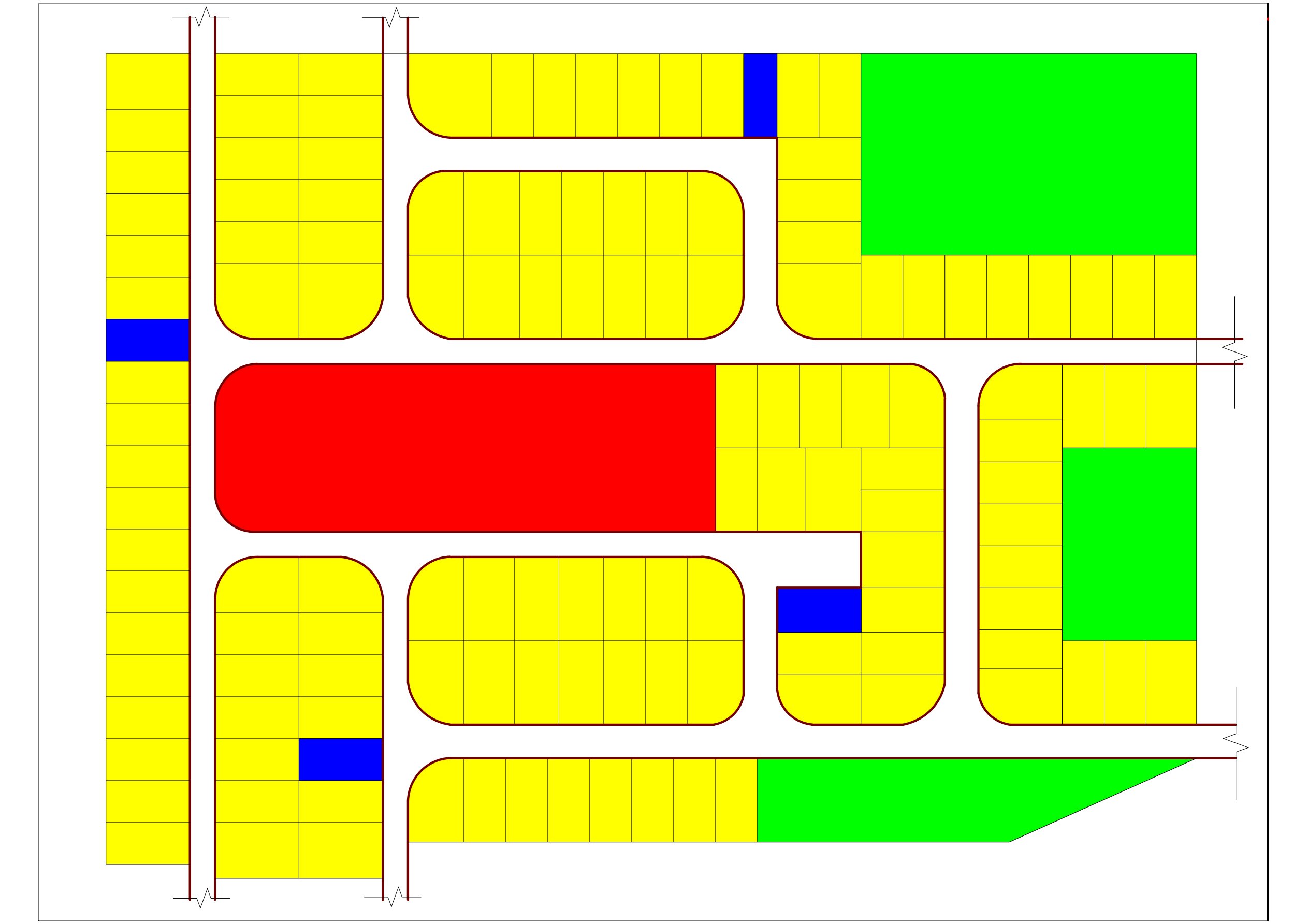 Modern Nigerian estate master plan for small residential plots