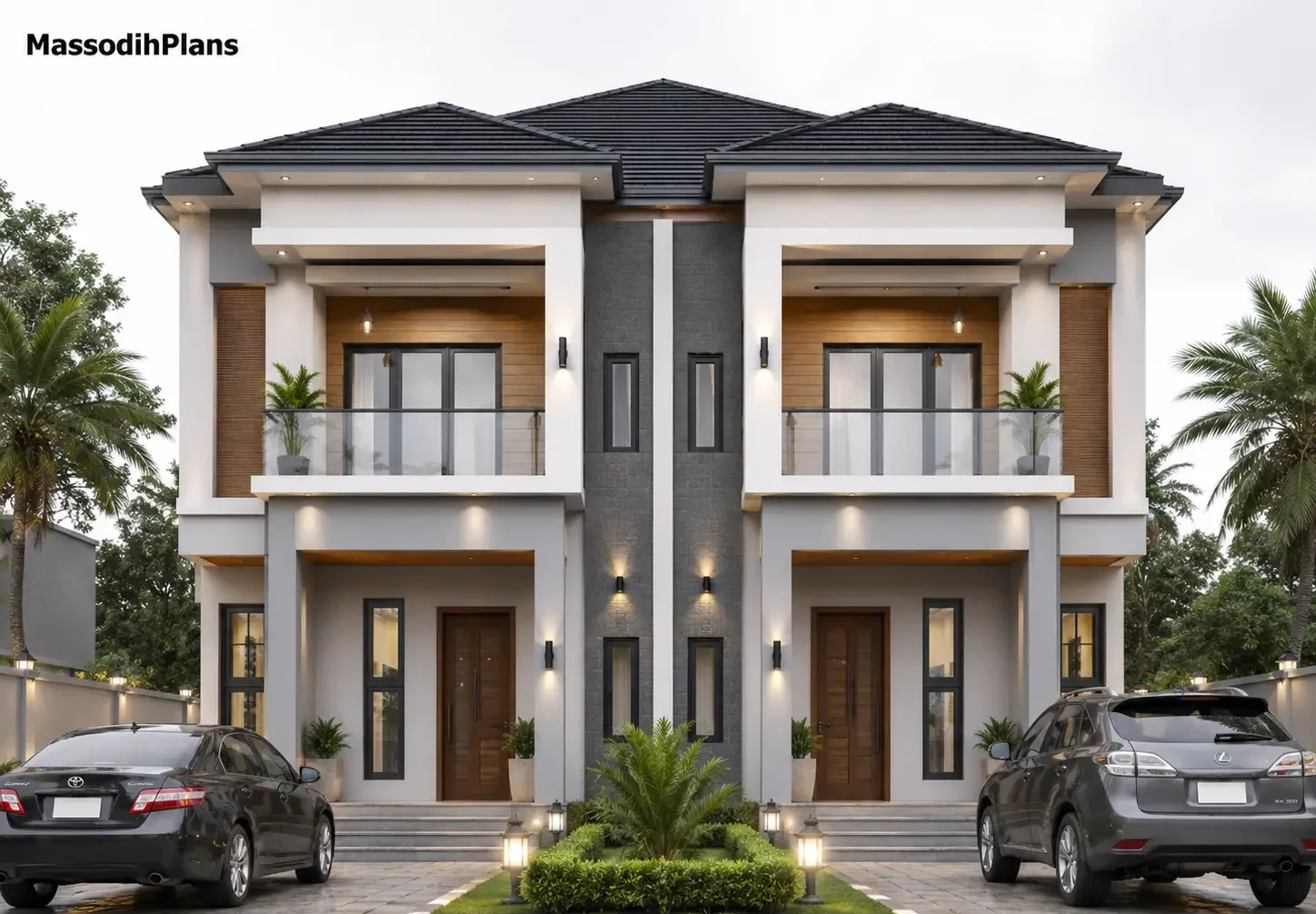 4 Bedroom Duplex Plan for 100x150 Plot in Nigeria