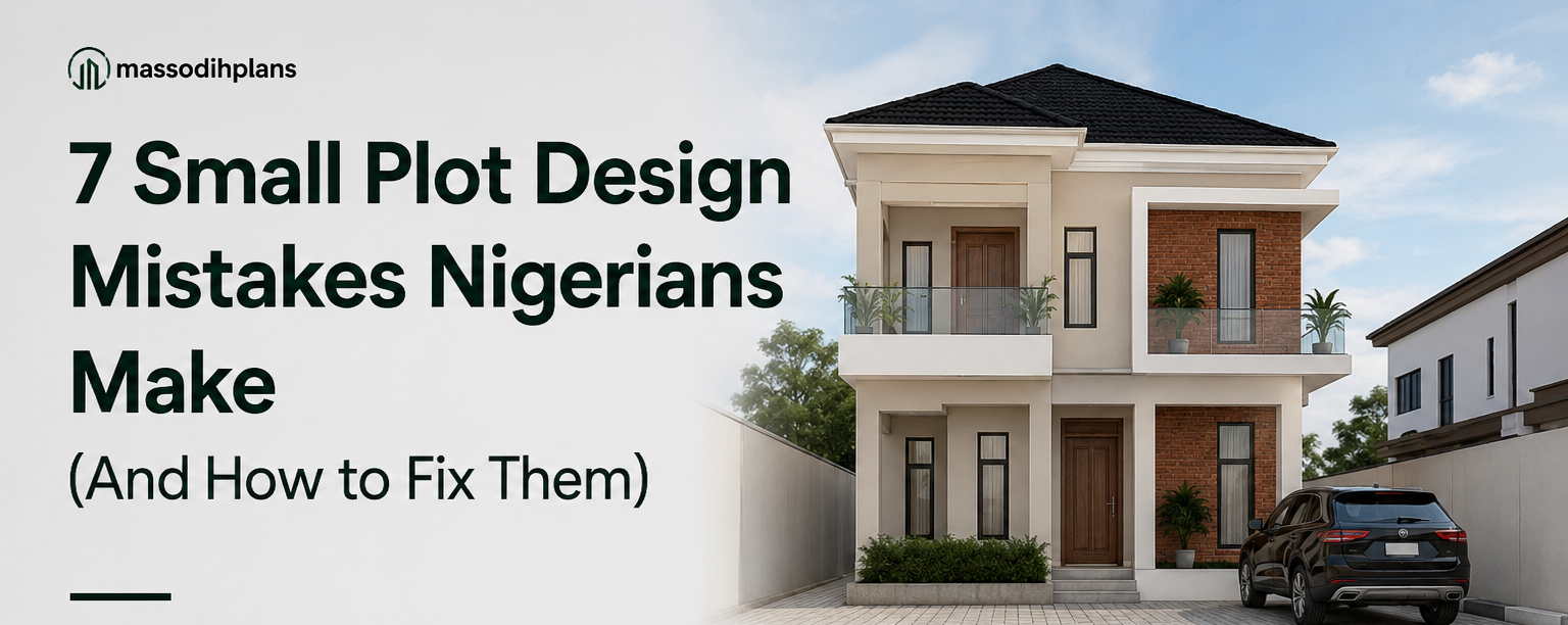 How to fix Designs mistakes for Small Plot in Nigerians