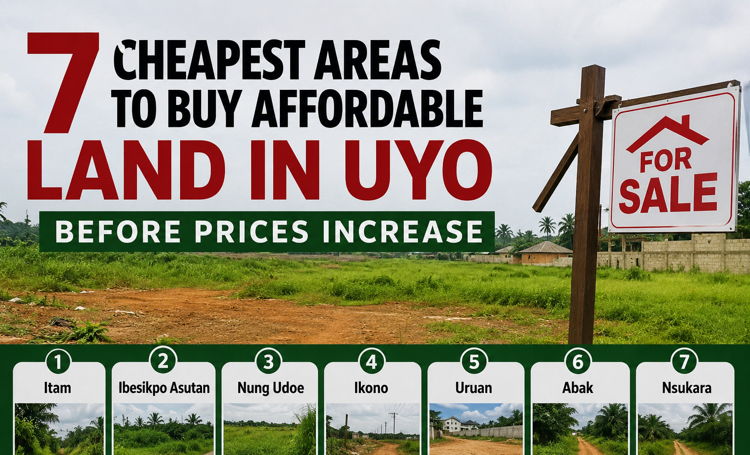 7 Cheapest Areas to Buy Affordable Land in Uyo Before Prices Increase
