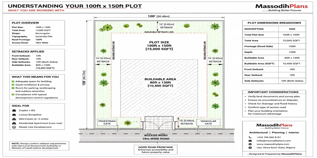 Understanding Your 100x150 Plot: What You Are Working With