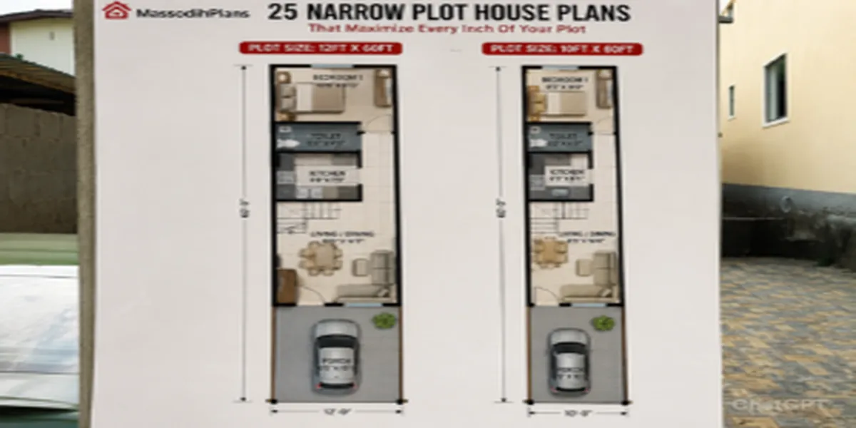 25 narrow plots design