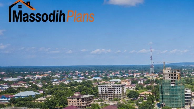 Aerial view of Uyo city Akwa Ibom showing residential and commercial development corridors