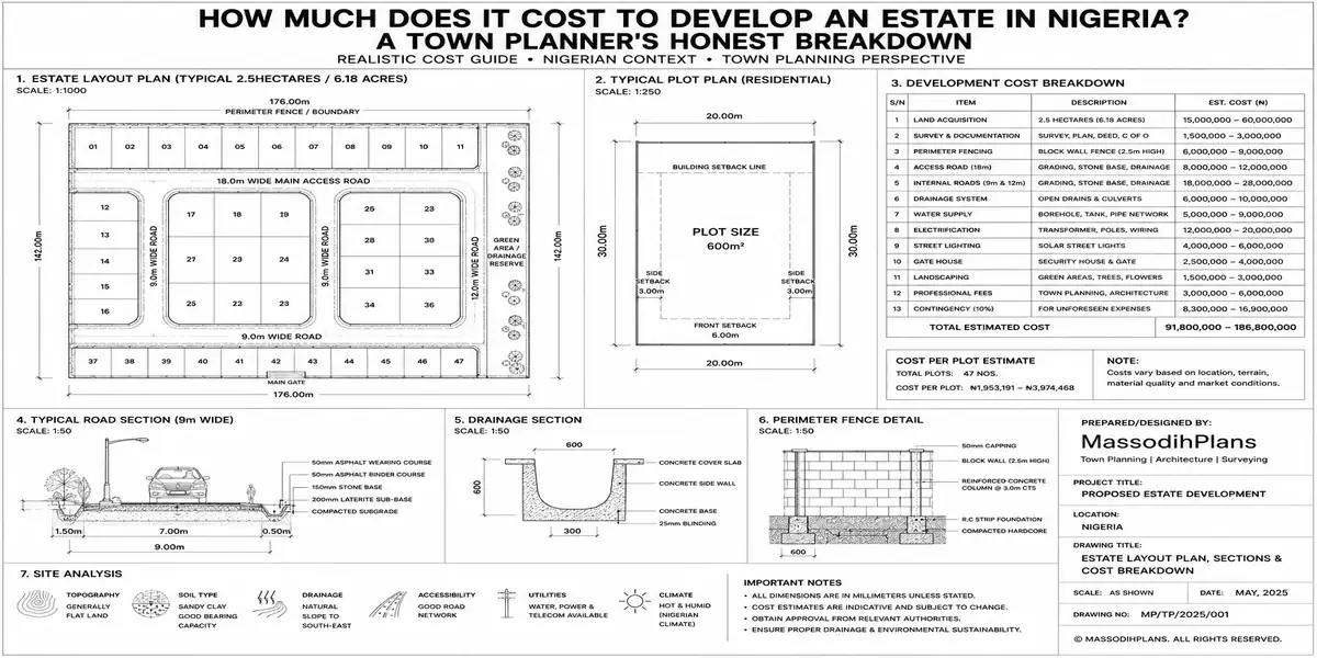 estate development cost nigeria