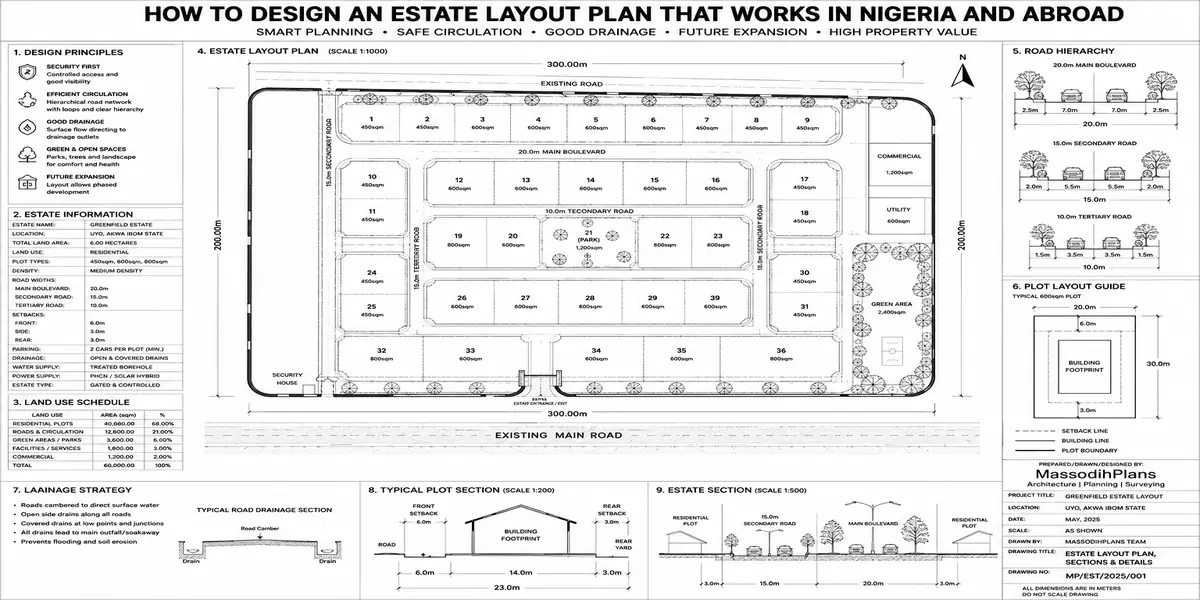estate layout plan