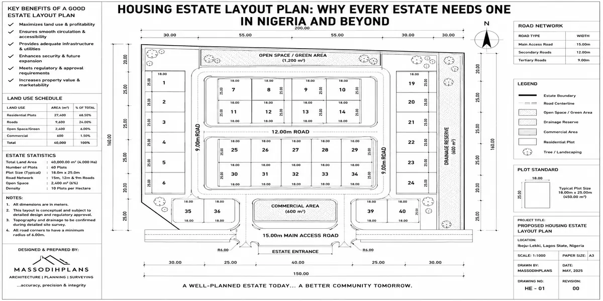 Housing Estate Layout Plan: Why Every Estate Needs One in Nigeria and Beyond