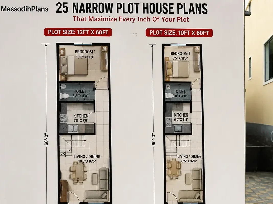 25 narrow plots design