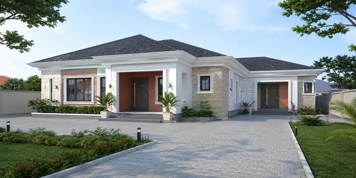 3-bedroom bungalow with self-contained rental unit on small plot