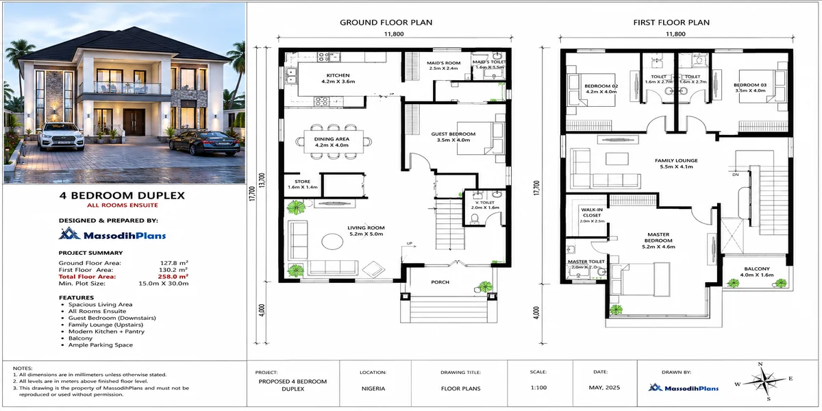 4 bedroom duplex