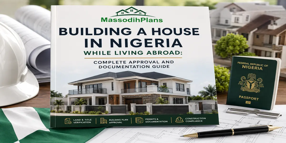 A practical 3-bedroom for a 50ft x 100ft plot, designed to match standard Nigerian building plan approval requirements.