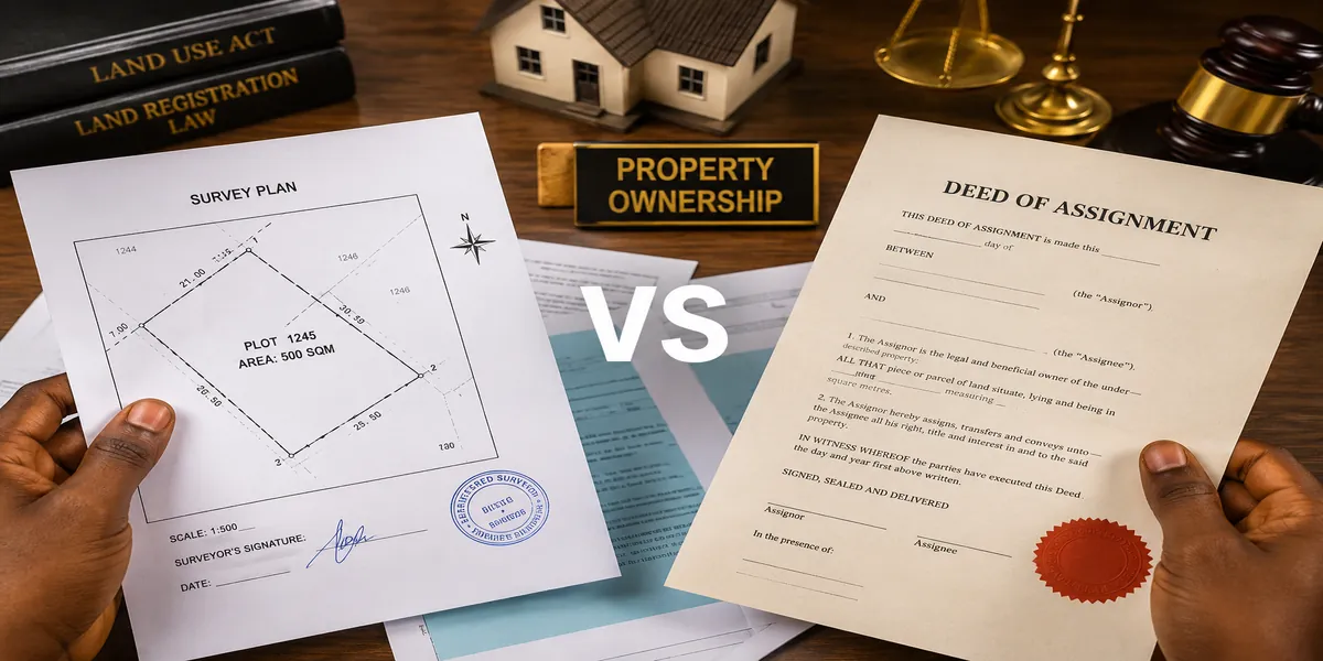 Survey Plan vs Deed of Assignment in Nigeria