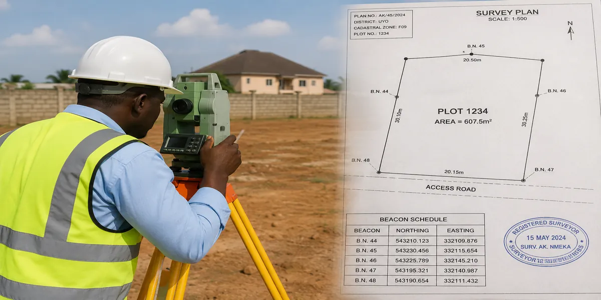 What Is a Beacon Number on a Survey Plan in Nigeria?