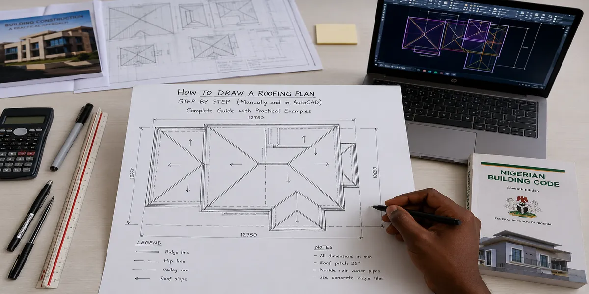How to Draw a Roofing Plan Step by Step (Manually and in AutoCAD)