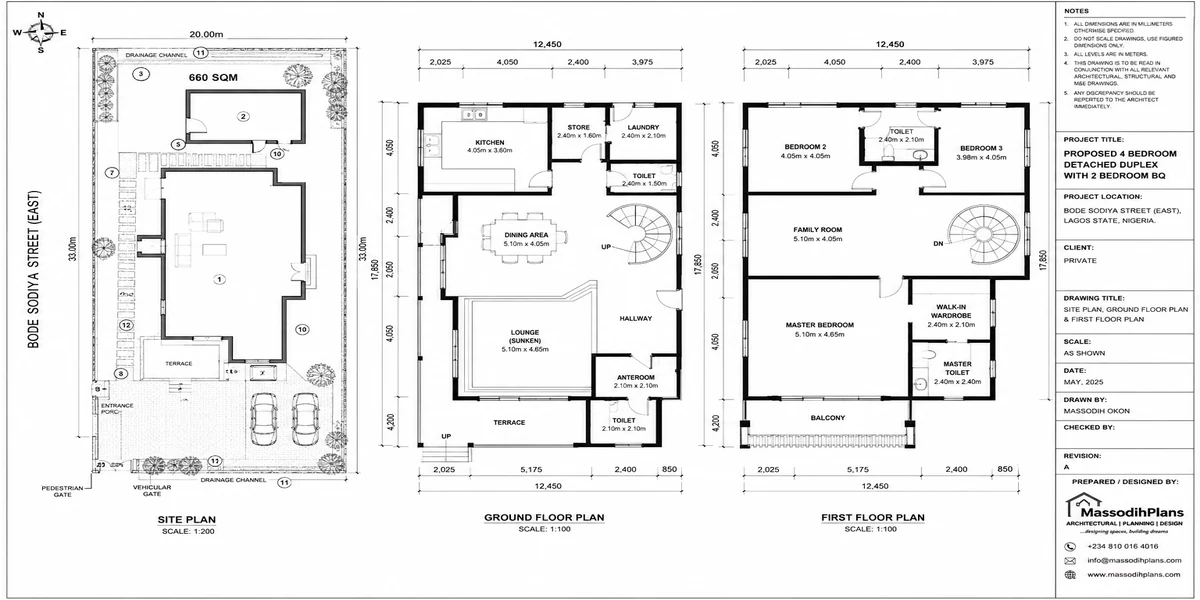 site plan for a plot in lagos