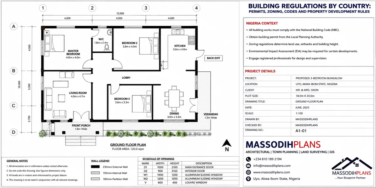 Building Regulations by Country Zoning, Codes and Property Development Rules