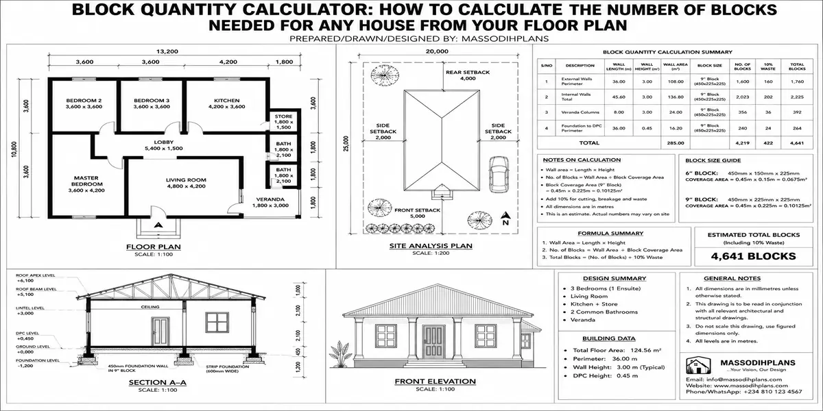 Block Quantity Calculator: How to Calculate the Number of Blocks Needed for Any House From Your Floor Plan