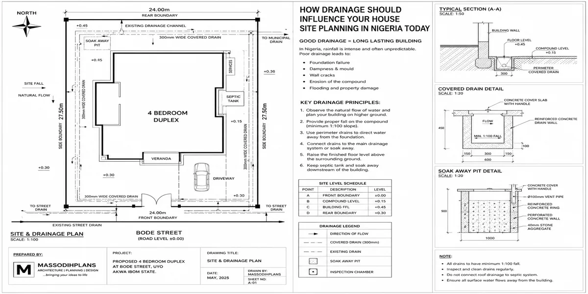 How Drainage Should Influence Your House Site Planning in Nigeria Today