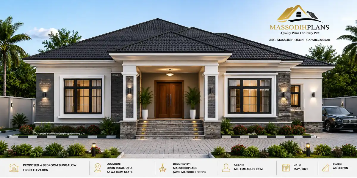 3D front view visualization plan