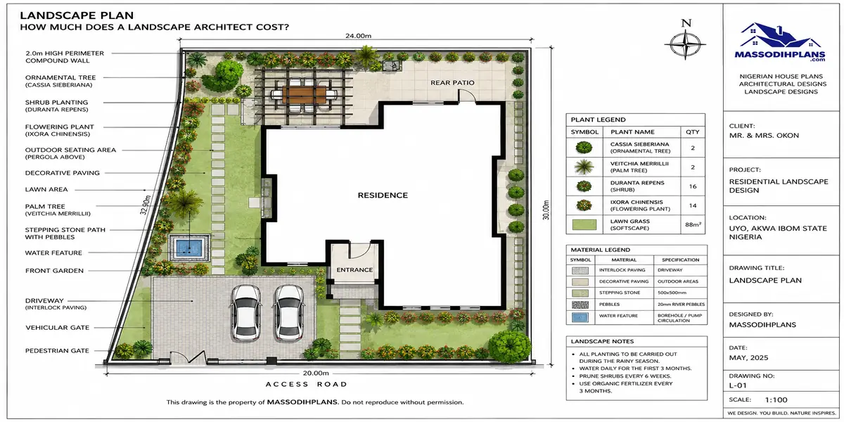 How Much Does a Landscape Architect Cost?