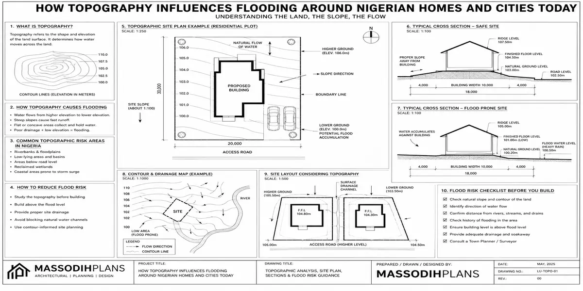 How Topography Influences Flooding Around Nigerian Homes and Cities Today