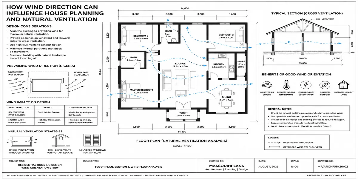 How Wind Direction Can Influence House Planning and Natural Ventilation
