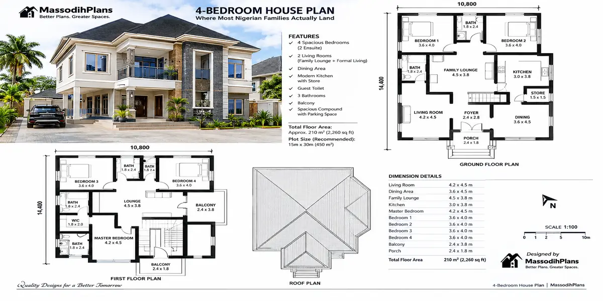4-Bedroom House Plans: Where Most Nigerian Families Actually Land