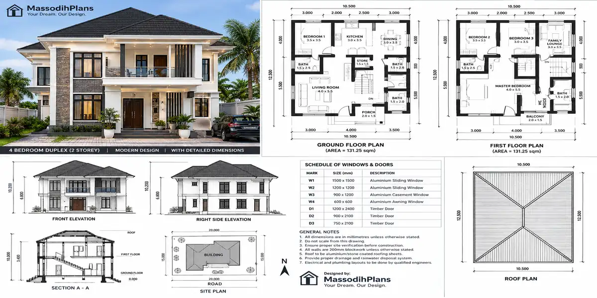 Modern 2 Storey House Plans