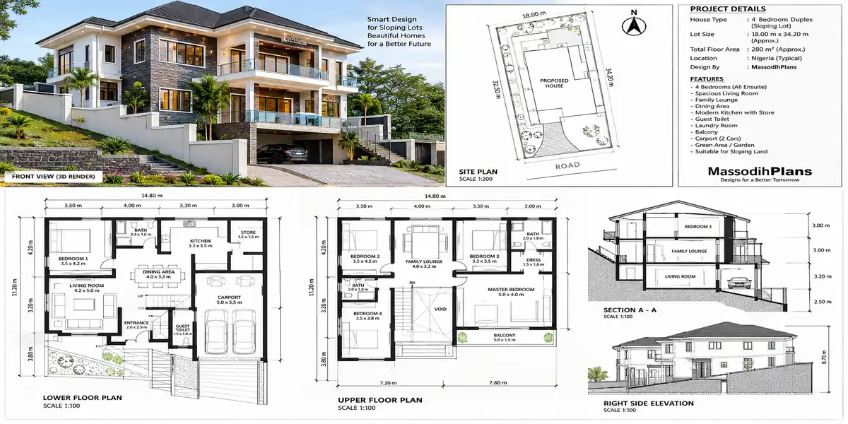 House Plans for Sloping Lots