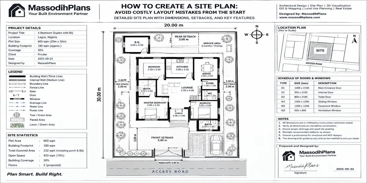 How to Create a Site Plan: Site Analysis