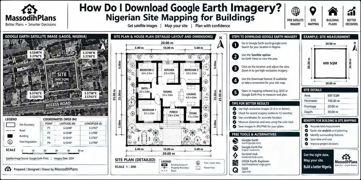 How Do I Download Google Earth Imagery? Nigerian Site Mapping for Buildings