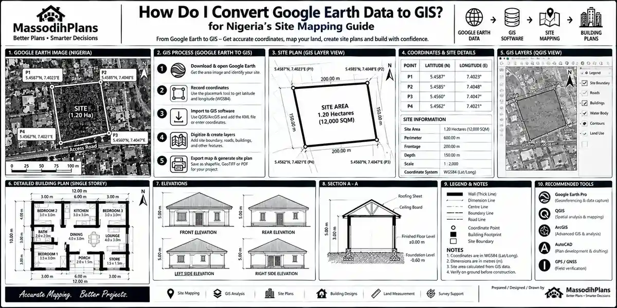 google earth to gis massodihplans