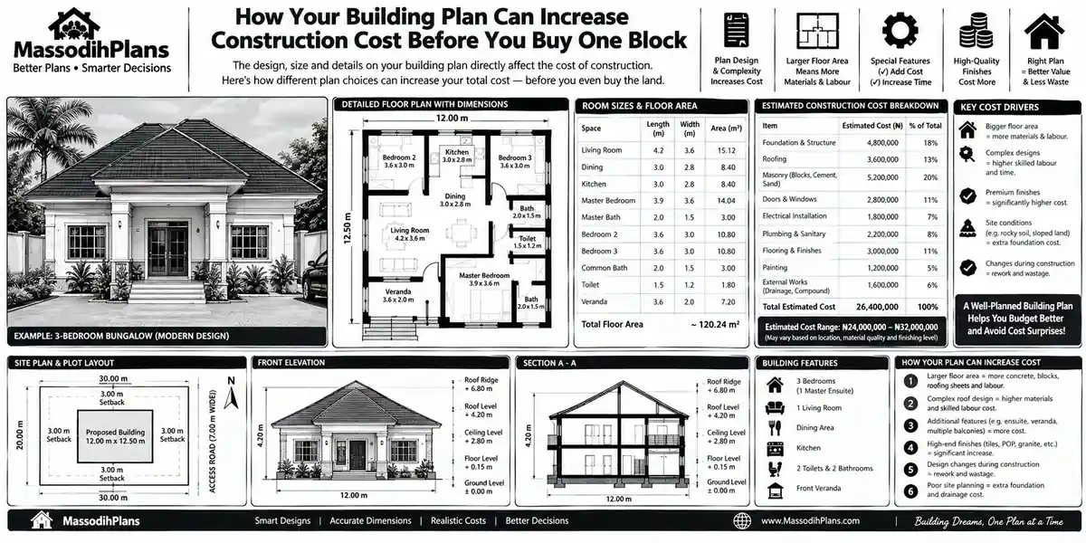 How Your Building Plan Can Increase Construction Cost Before You Buy One Block