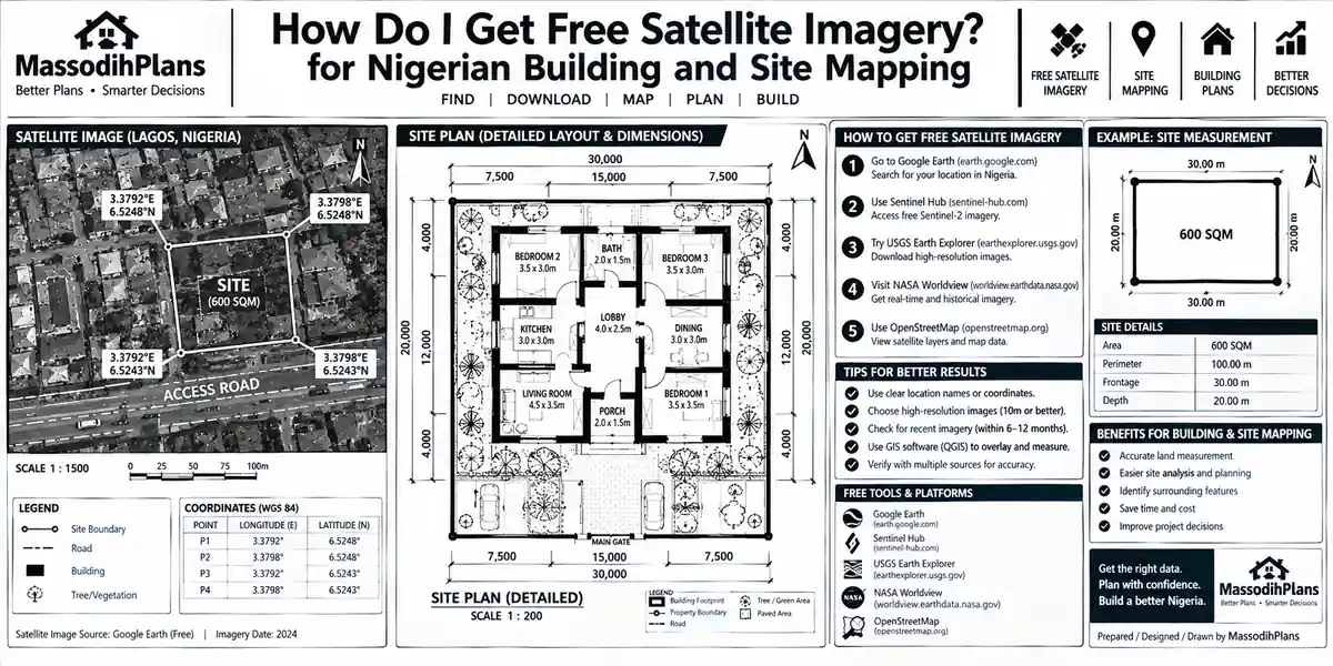 How Do I Get Free Satellite Imagery? for Nigerian Building and Site Mapping
