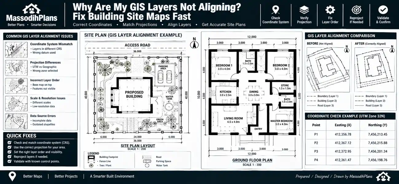 Why Are My GIS Layers Not Aligning? — GIS Fixes for Building Site Plan Maps