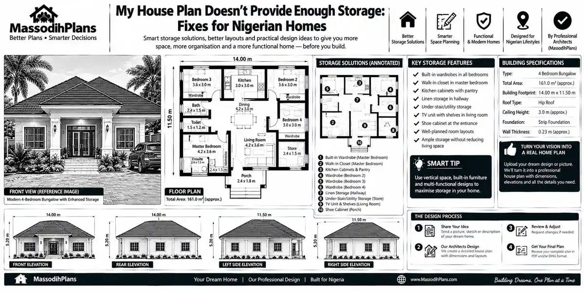 My House Plan Doesn’t Provide Enough Storage: Fixes for Nigerian Homes