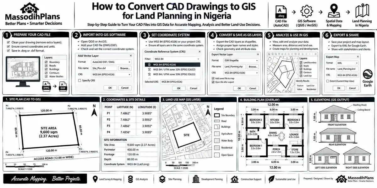 How Do I Convert CAD Drawings to GIS? GIS for Land-Site Planning in Nigeria